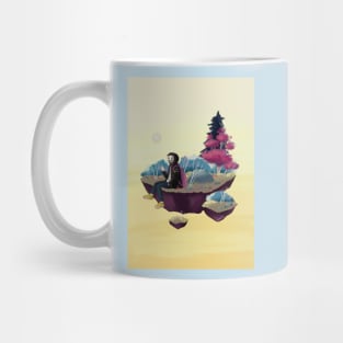 Beautiful fantasy art of a floating land Mug